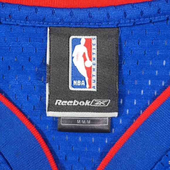 Big Ben Wallace DETROIT PISTONS Stitched Vintage Reebok Jersey Size Men's Medium - Picture 6 of 11